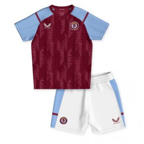 Aston Villa Domaci Dres za Dječji 2023-24 Kratak Rukavima (+ kratke hlače)